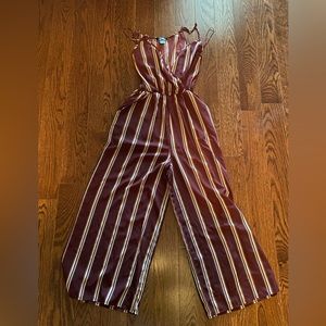 Striped light jumpsuit